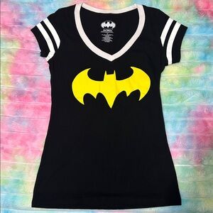 Batgirl V neck tee